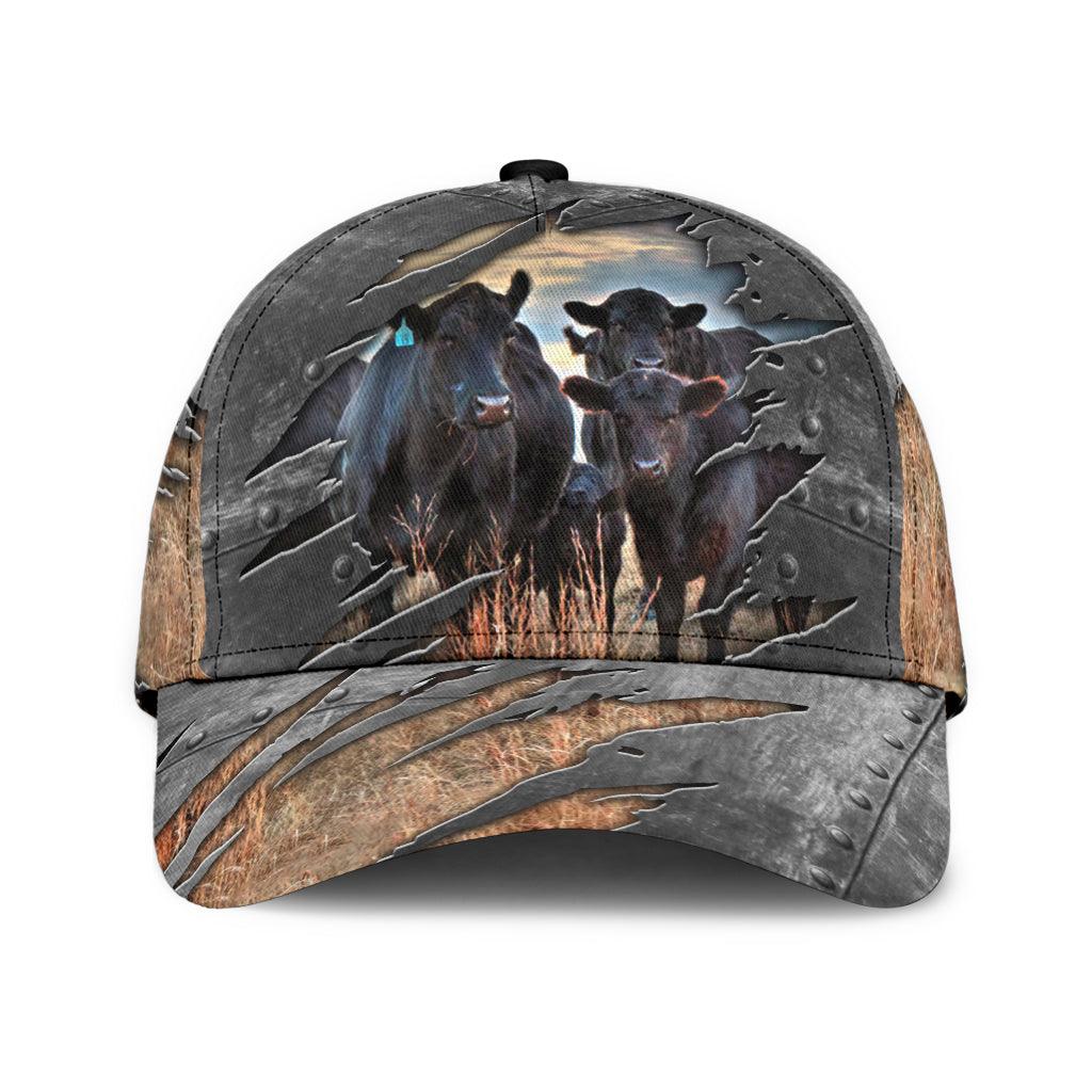 Cow Classic Cap, Gift for Farmers, Cow Lovers, Chicken Lovers Trucker Hats Custom Hats Gifts For Men & Women