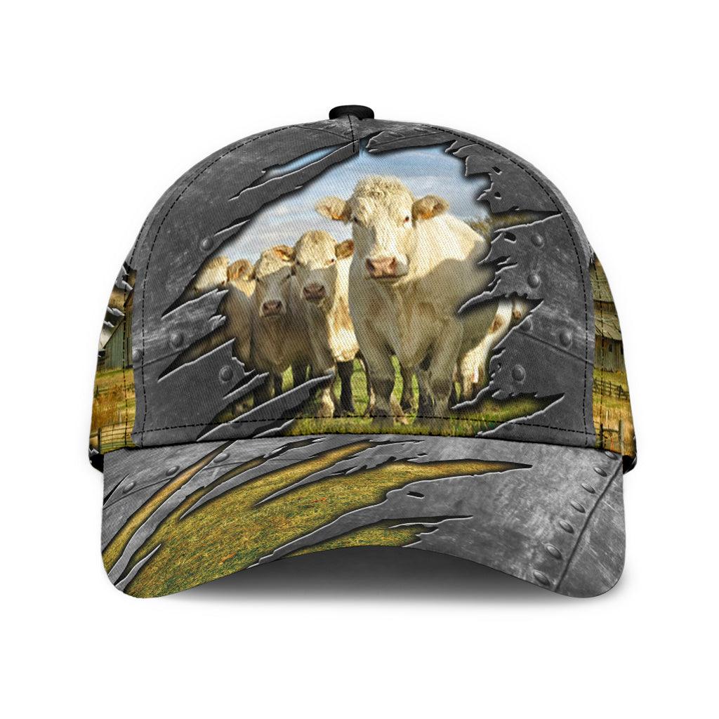 Cow Classic Cap, Gift for Farmers, Cow Lovers, Chicken Lovers Trucker Hats Custom Hats Gifts For Men & Women