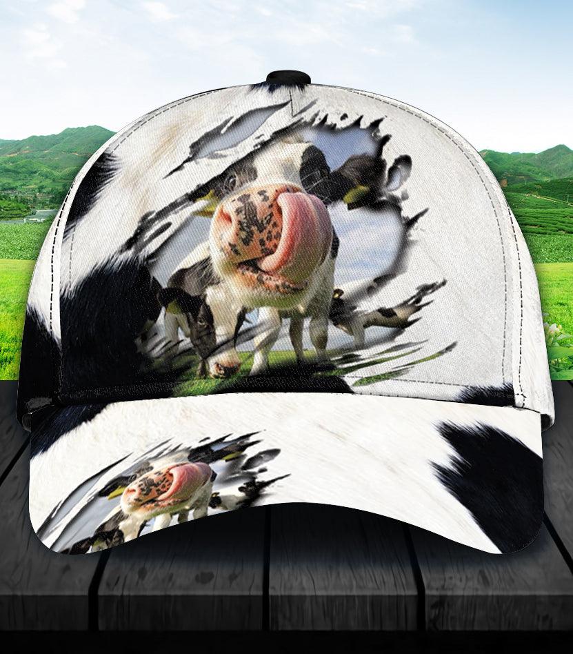 Cow Classic Cap, Gift for Farmers, Cow Lovers, Chicken Lovers Trucker Hats Custom Hats Gifts For Men & Women