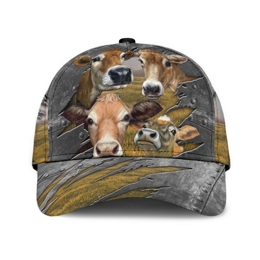 Cow Classic Cap, Gift for Farmers, Cow Lovers, Chicken Lovers Trucker Hats Custom Hats Gifts For Men & Women