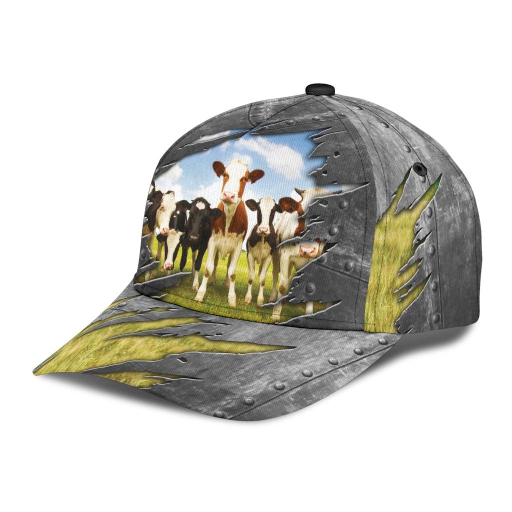 Cow Classic Cap, Gift for Farmers, Cow Lovers, Chicken Lovers Trucker Hats Custom Hats Gifts For Men & Women