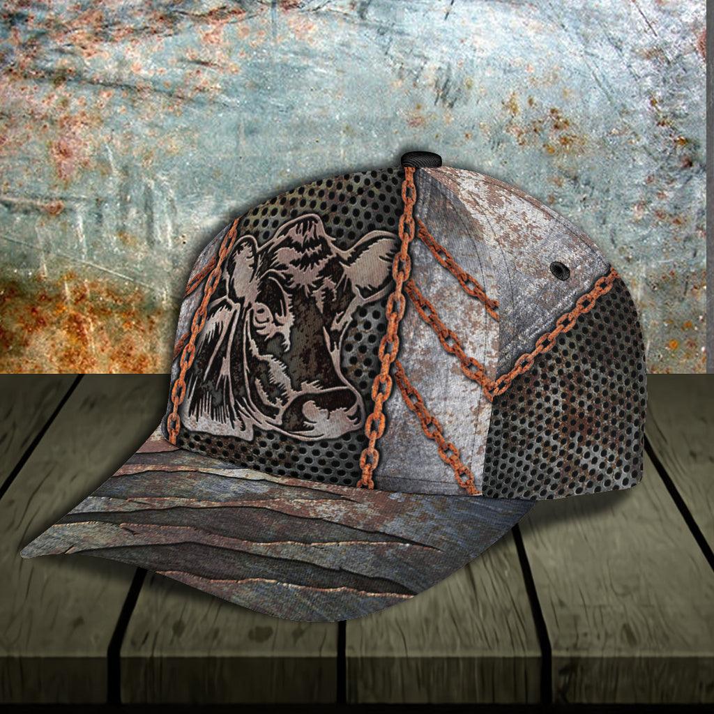 Cow Classic Cap, Gift for Farmers, Cow Lovers, Chicken Lovers Trucker Hats Custom Hats Gifts For Men & Women