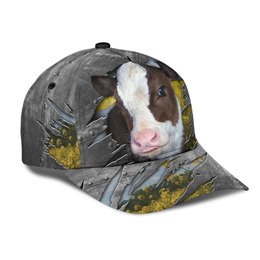 Cow Classic Cap, Gift for Farmers, Cow Lovers, Chicken Lovers Trucker Hats Custom Hats Gifts For Men & Women