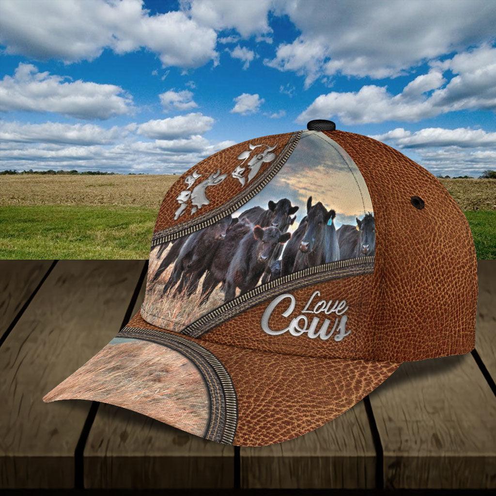 Cow Classic Cap, Gift for Farmers, Cow Lovers, Chicken Lovers Trucker Hats Custom Hats Gifts For Men & Women