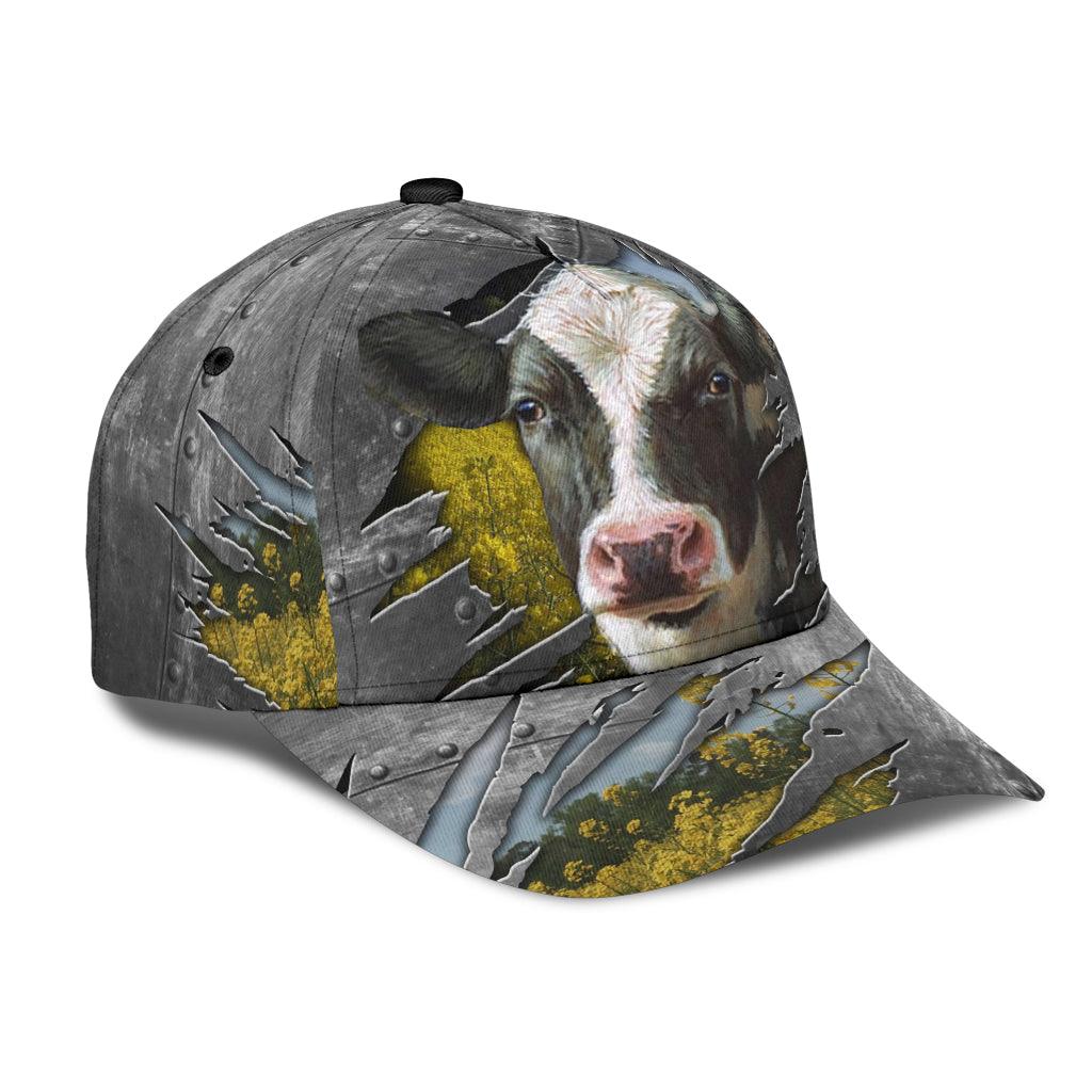 Cow Classic Cap, Gift for Farmers, Cow Lovers, Chicken Lovers Trucker Hats Custom Hats Gifts For Men & Women