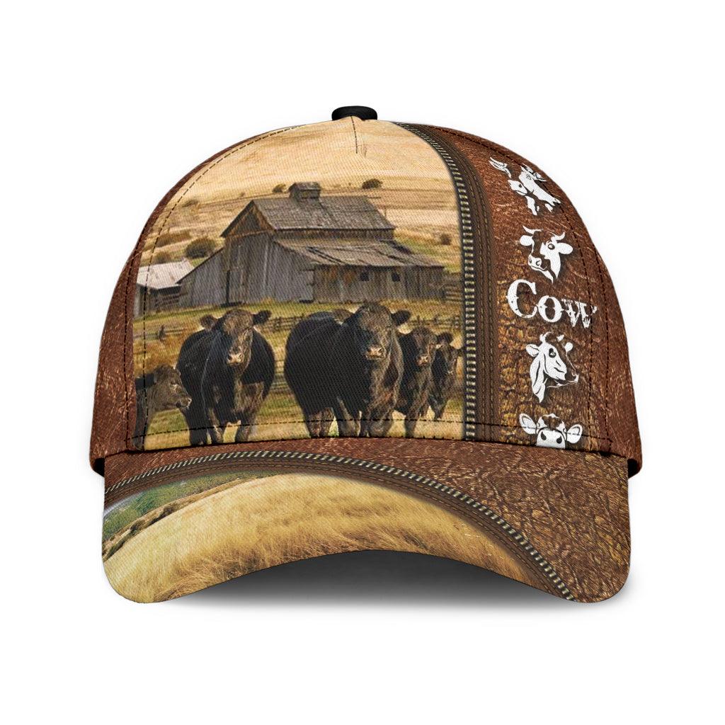 Cow Classic Cap, Gift for Farmers, Cow Lovers, Chicken Lovers Trucker Hats Custom Hats Gifts For Men & Women