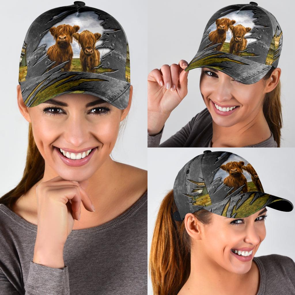 Cow Classic Cap, Gift for Farmers, Cow Lovers, Chicken Lovers Trucker Hats Custom Hats Gifts For Men & Women