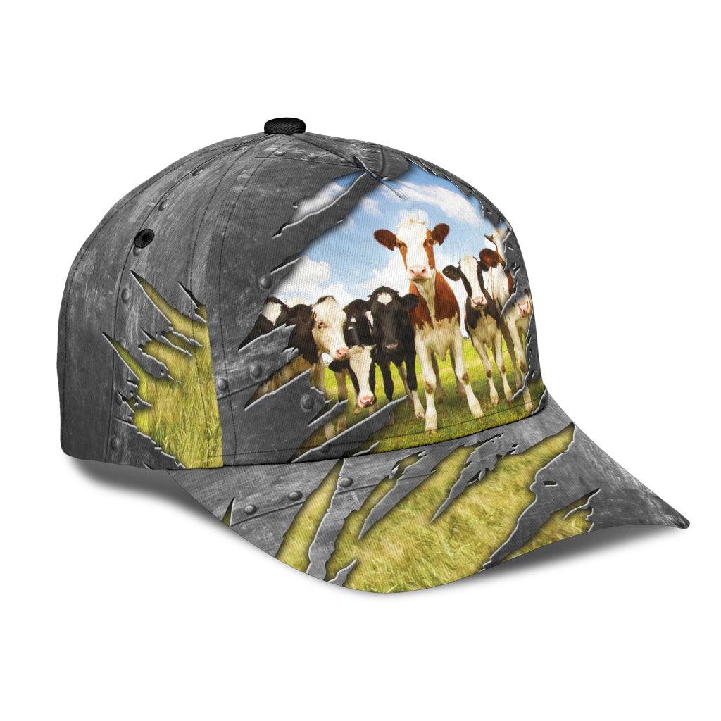 Cow Classic Cap, Gift for Farmers, Cow Lovers, Chicken Lovers Trucker Hats Custom Hats Gifts For Men & Women