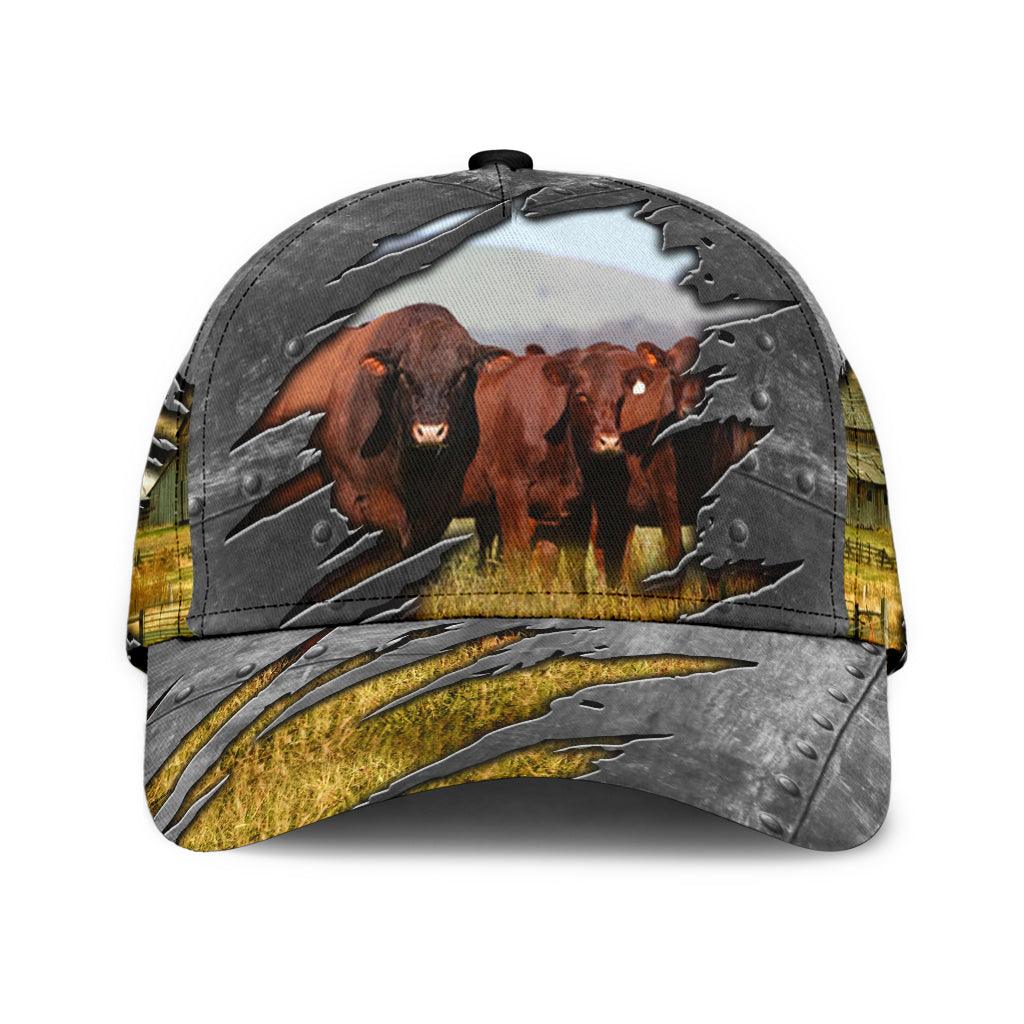 Cow Classic Cap, Gift for Farmers, Cow Lovers, Chicken Lovers Trucker Hats Custom Hats Gifts For Men & Women