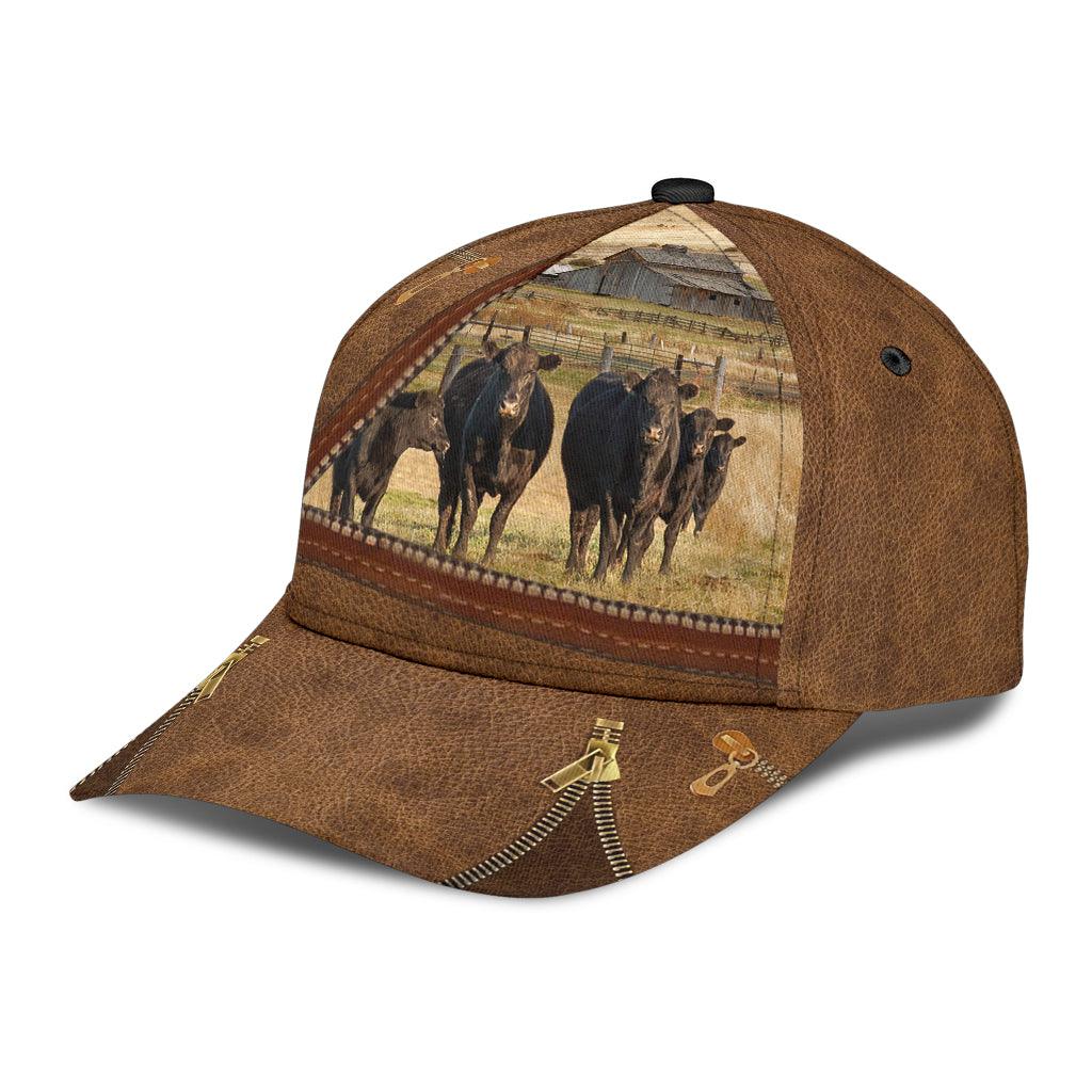 Cow Classic Cap, Gift for Farmers, Cow Lovers, Chicken Lovers Trucker Hats Custom Hats Gifts For Men & Women