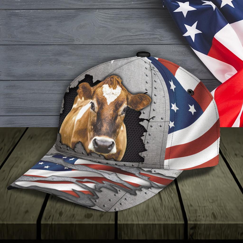Cow Classic Cap, Gift for Farmers, Cow Lovers, Chicken Lovers Trucker Hats Custom Hats Gifts For Men & Women