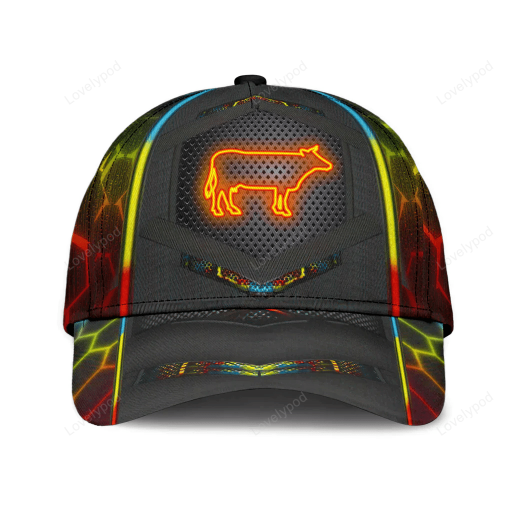 Cow Classic Cap, Gift for Farmers, Cow Lovers hat for men and women Trucker Hats Custom Hats Gifts For Men & Women