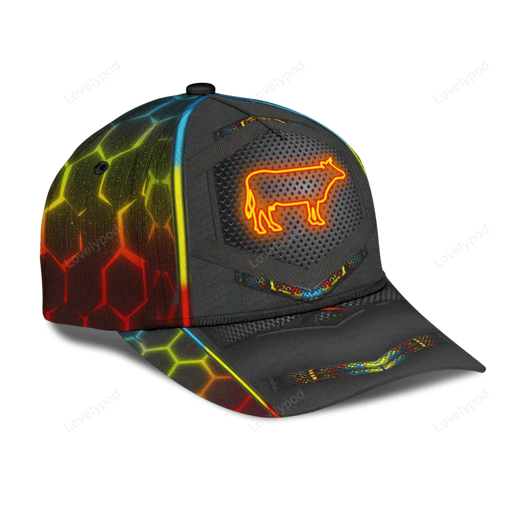 Cow Classic Cap, Gift for Farmers, Cow Lovers hat for men and women Trucker Hats Custom Hats Gifts For Men & Women