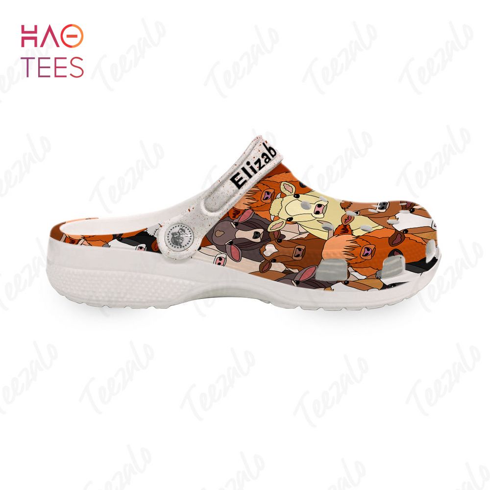 Cow Face Animal Crocs Crocband Clogs Shoes Comfortable For Men Women and Kids - Image 3