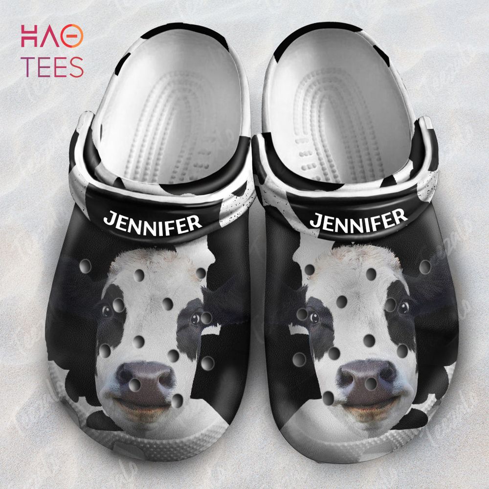 Cow Face Animal Crocs Crocband Clogs Shoes Comfortable For Men Women and Kids