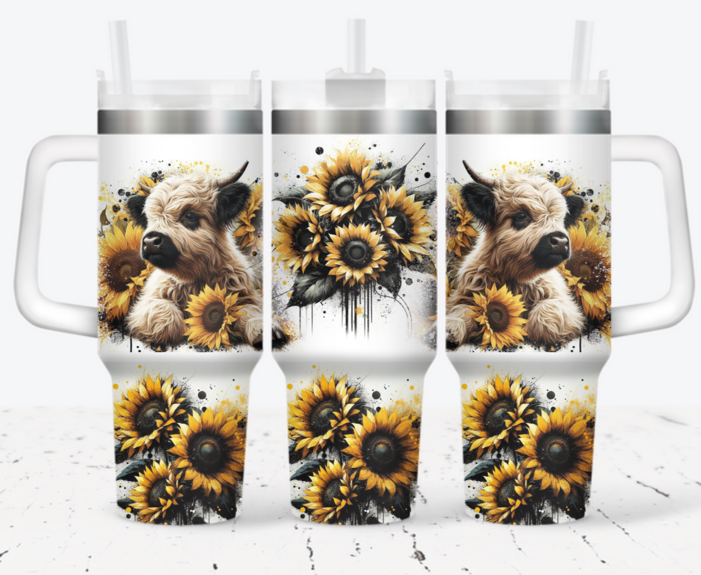 Cow Flower Custom Stanley Cup 40 oz 30 oz Tumbler With HandleTVC2301705