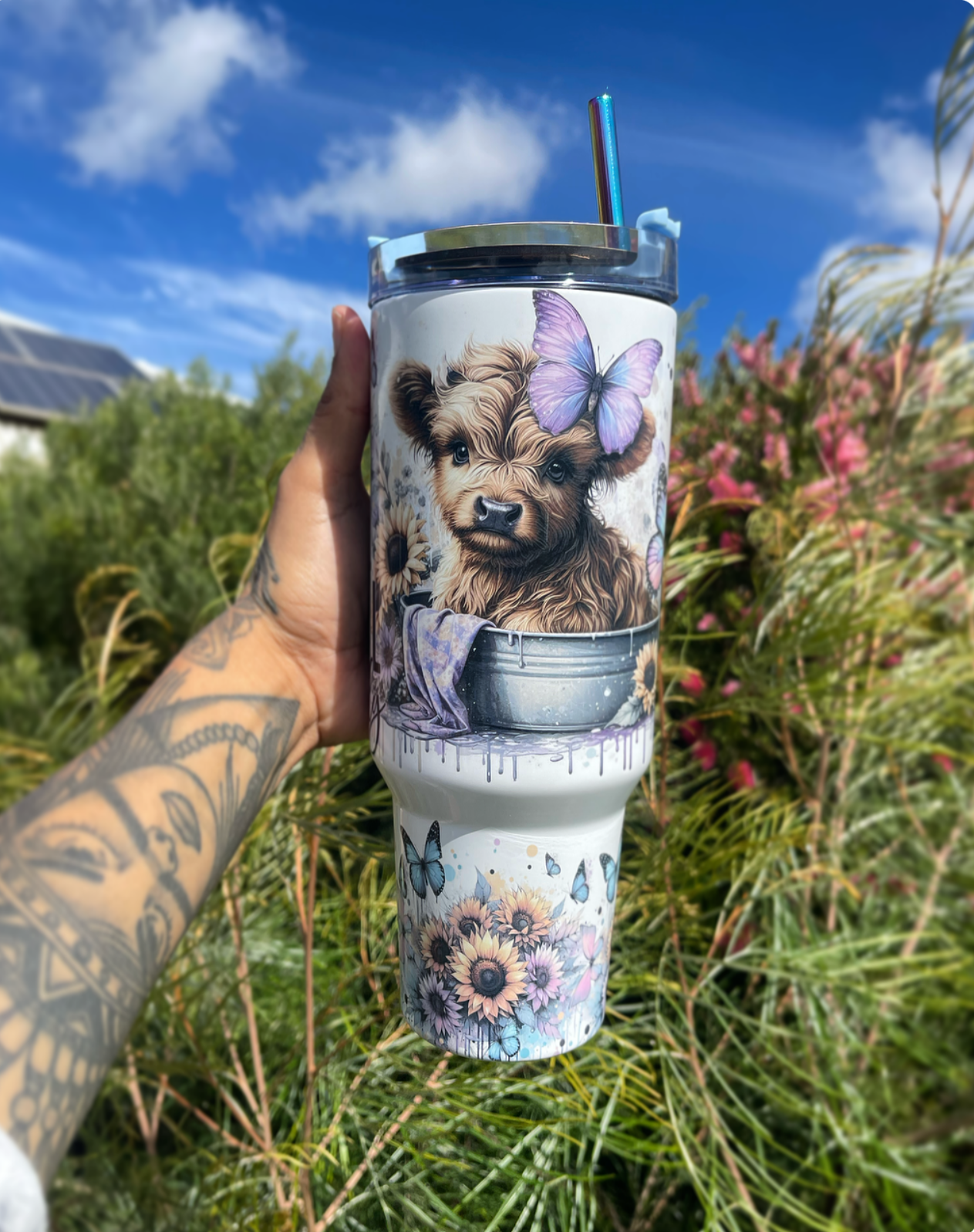 Cow Flower Custom Stanley Cup 40 oz 30 oz Tumbler With HandleTVC2301706