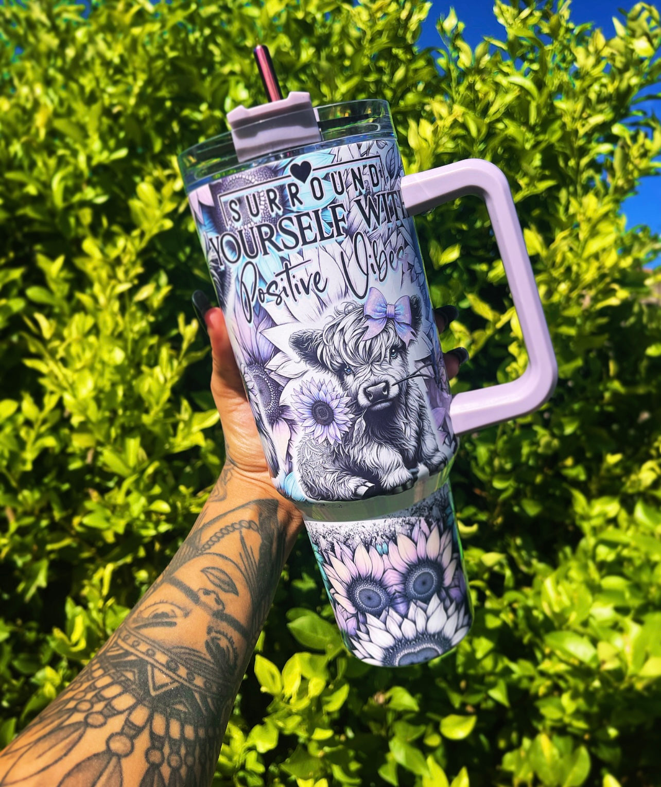 Cow Flower Custom Stanley Cup 40 oz 30 oz Tumbler With HandleTVC2301706