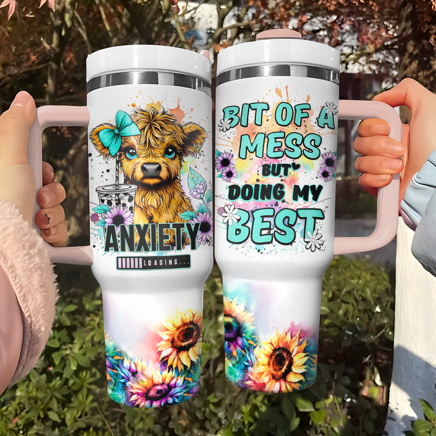 Cow Flower Custom Stanley Cup 40 oz 30 oz Tumbler With HandleTVC2301725