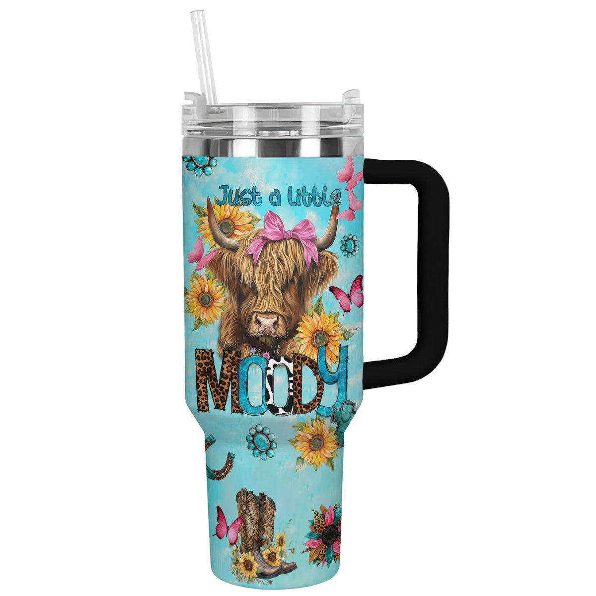 Cow Flower Custom Stanley Cup 40 oz 30 oz Tumbler With HandleTVC2301781