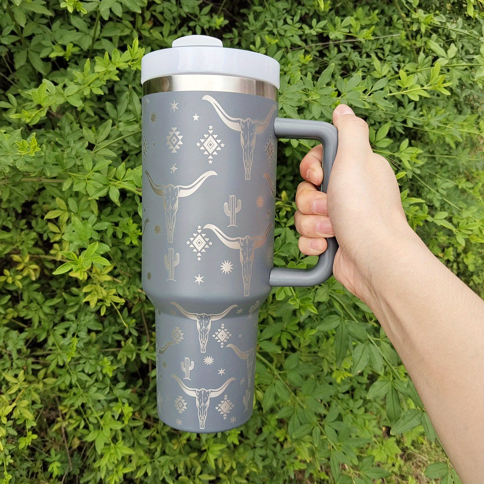 Cow Head Pattern Custom Stanley Cup 40 oz 30 oz Tumbler With HandleTVC2301653