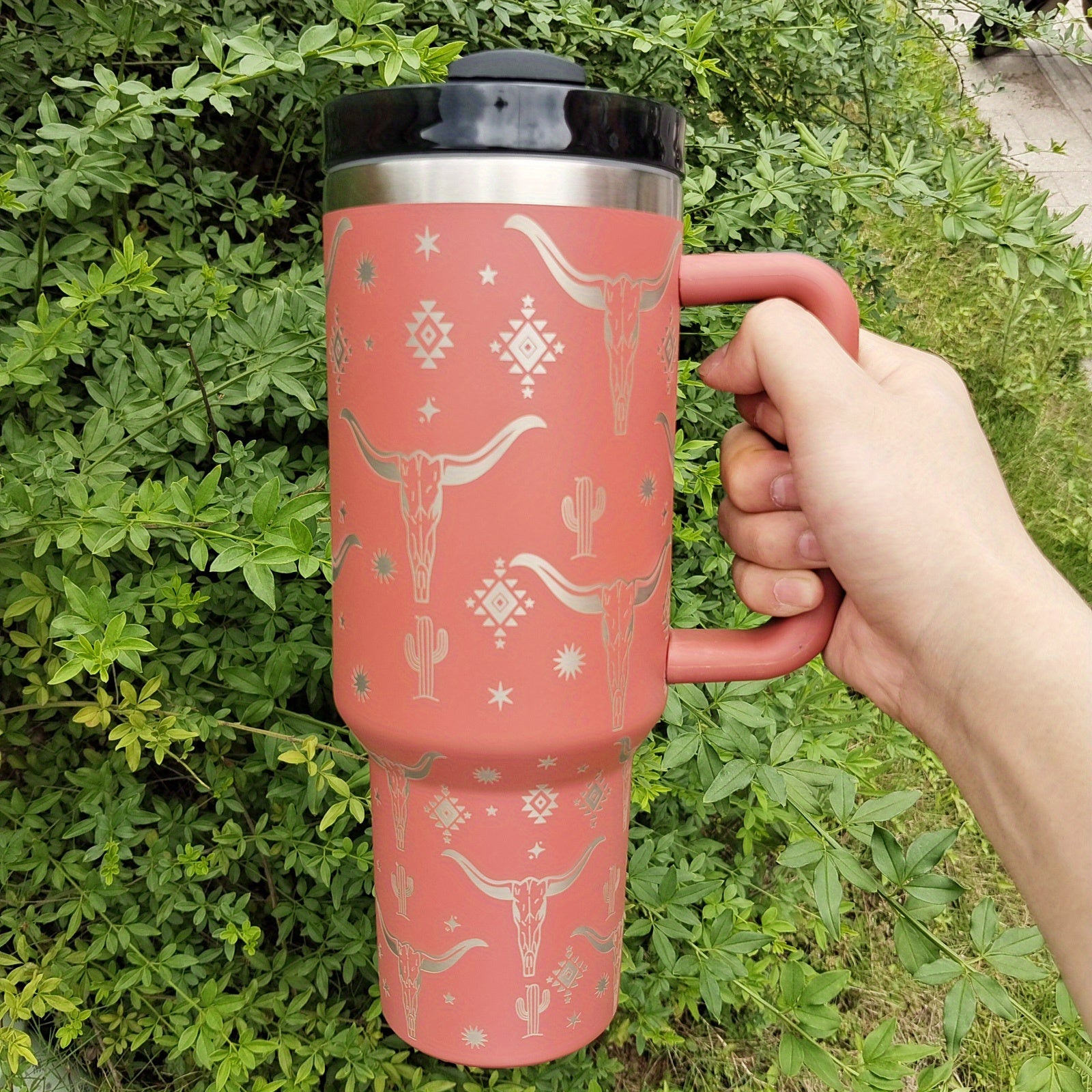 Cow Head Pattern Custom Stanley Cup 40 oz 30 oz Tumbler With HandleTVC2301653