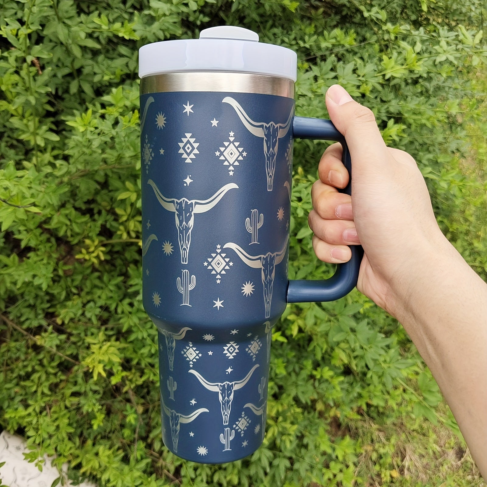 Cow Head Pattern Custom Stanley Cup 40 oz 30 oz Tumbler With HandleTVC2301653