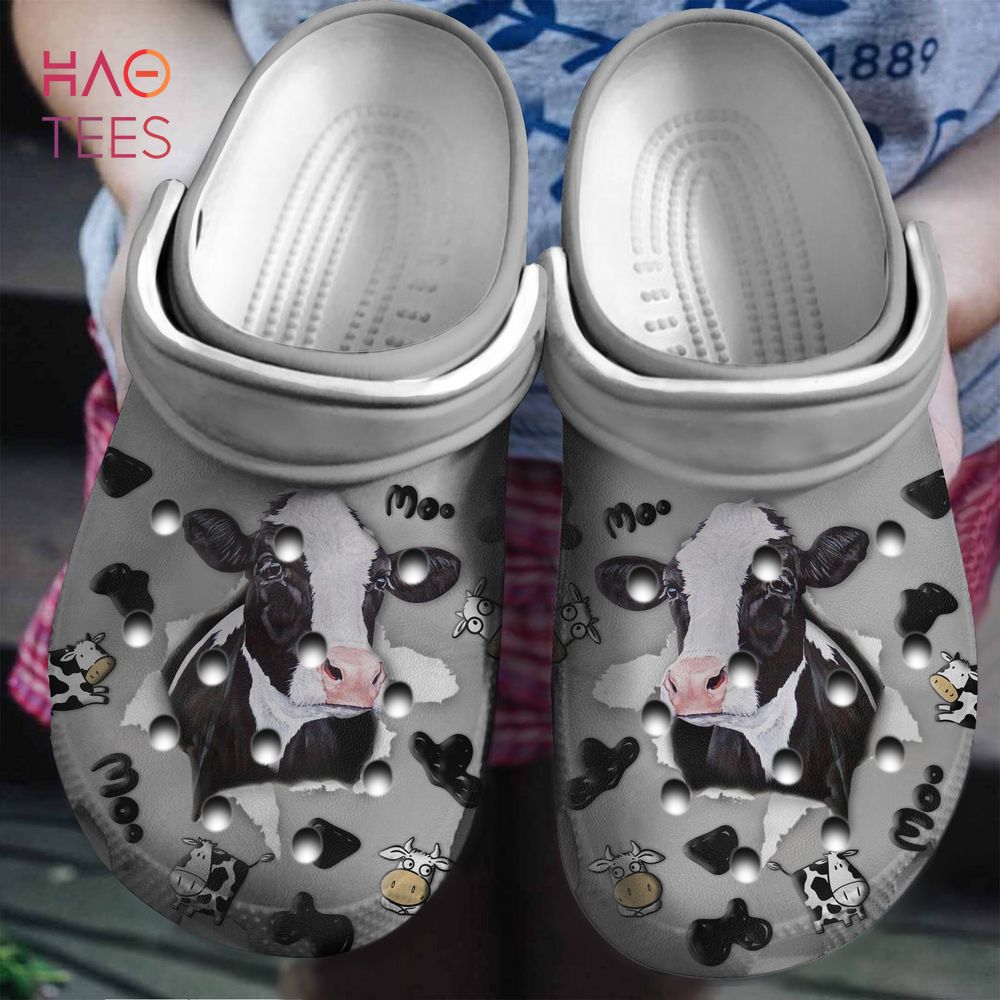Cow Hole Animal Crocs Crocband Clogs Shoes Comfortable For Men Women and Kids