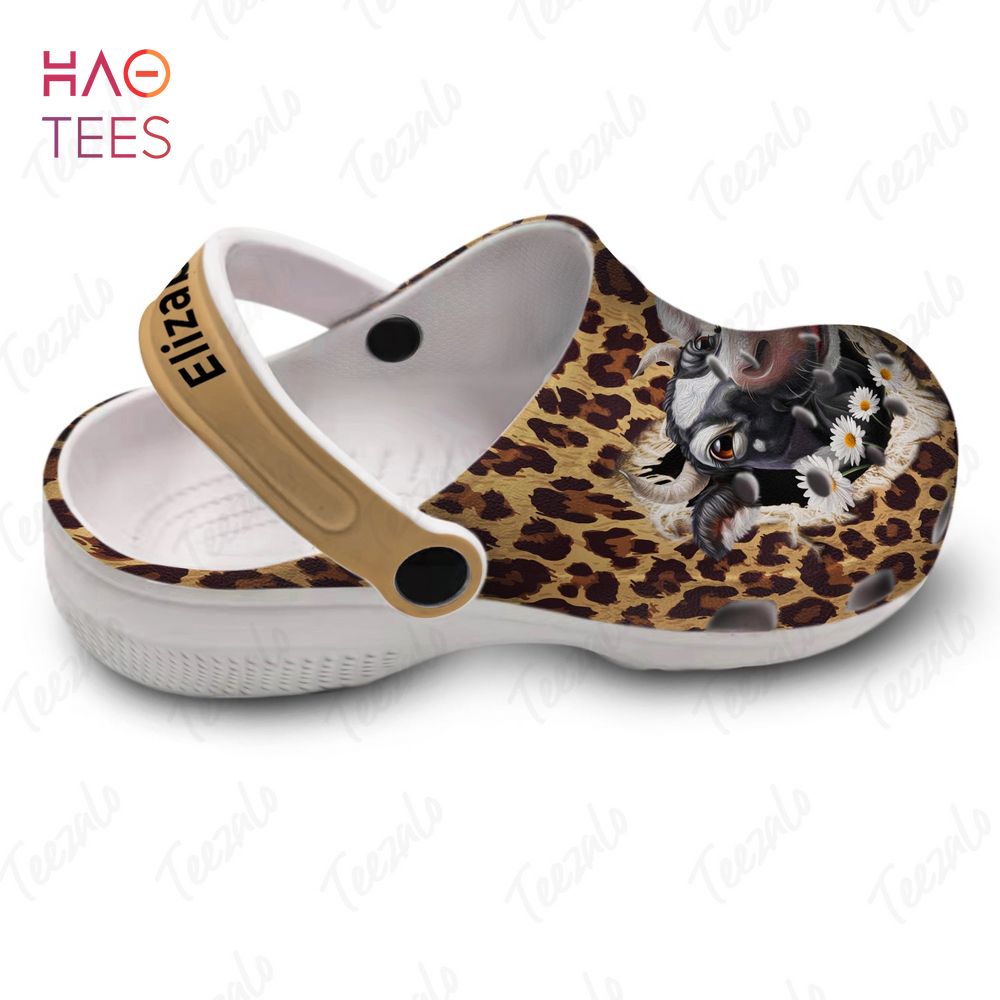 Cow Hole Leopard Animal Crocs Crocband Clogs Shoes Comfortable For Men Women and Kids - Image 3