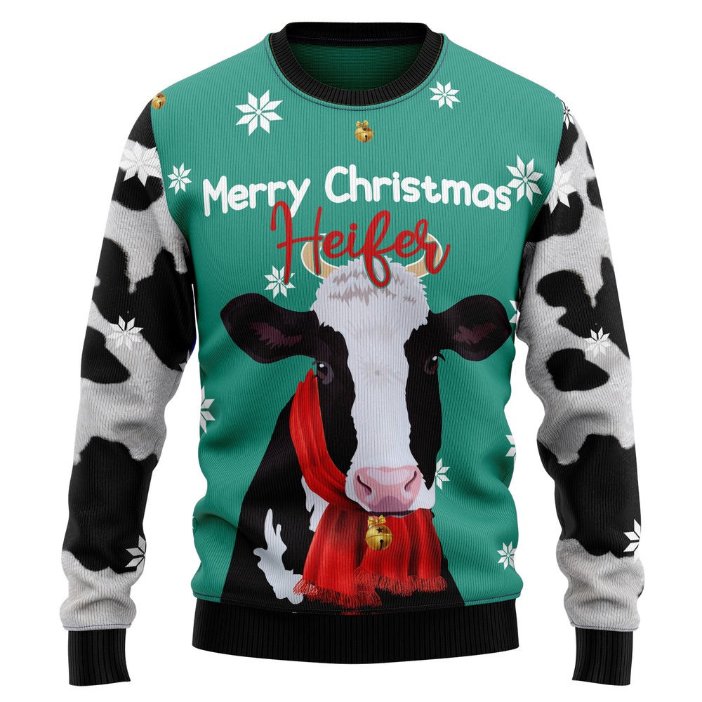 Cow Merry Christmas Heifer Ugly Christmas Sweater Gift For Christmas