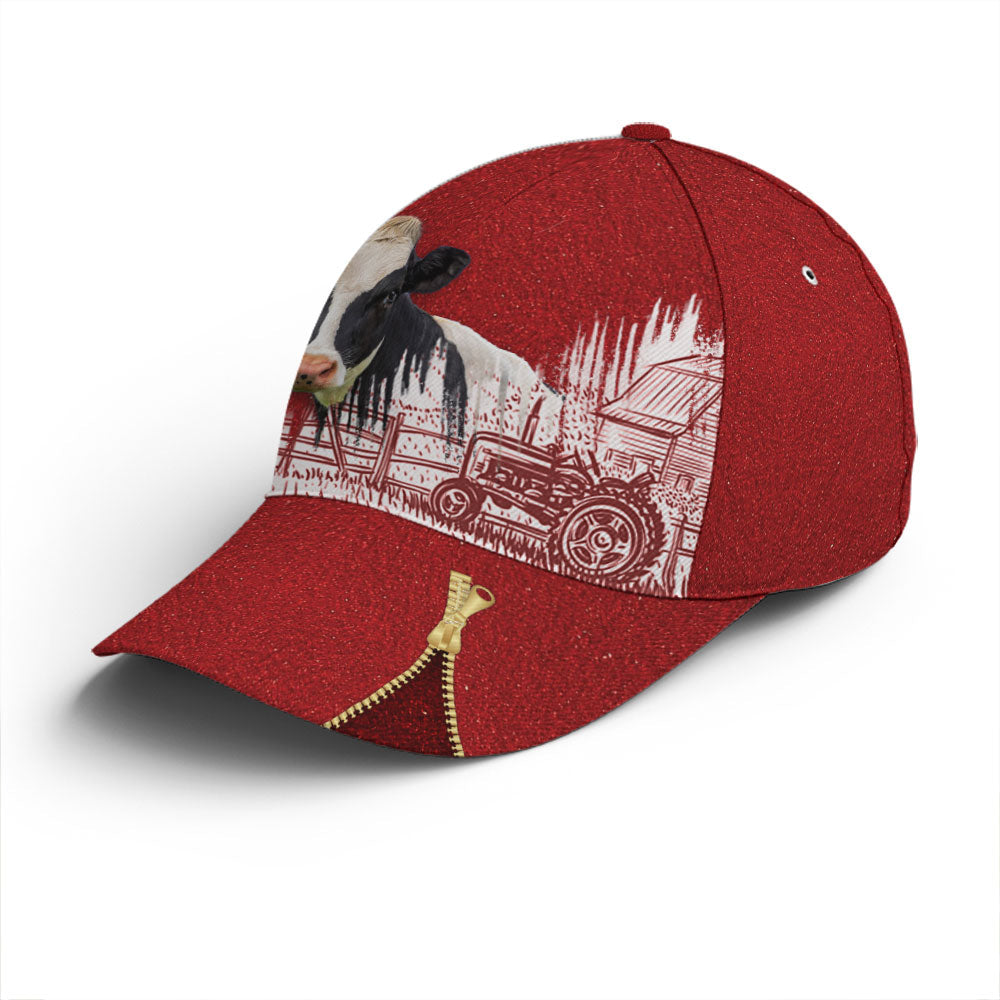 Cow On The Farm Rad Classic Cap Trucker Hats Custom Hats Gifts For Men & Women