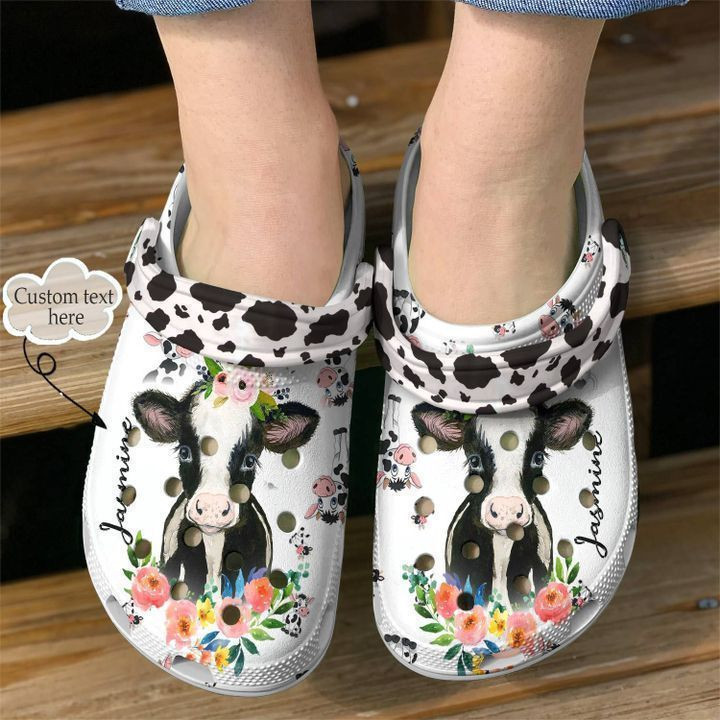Cow Personalized Moo Day Classic Clogs Shoes