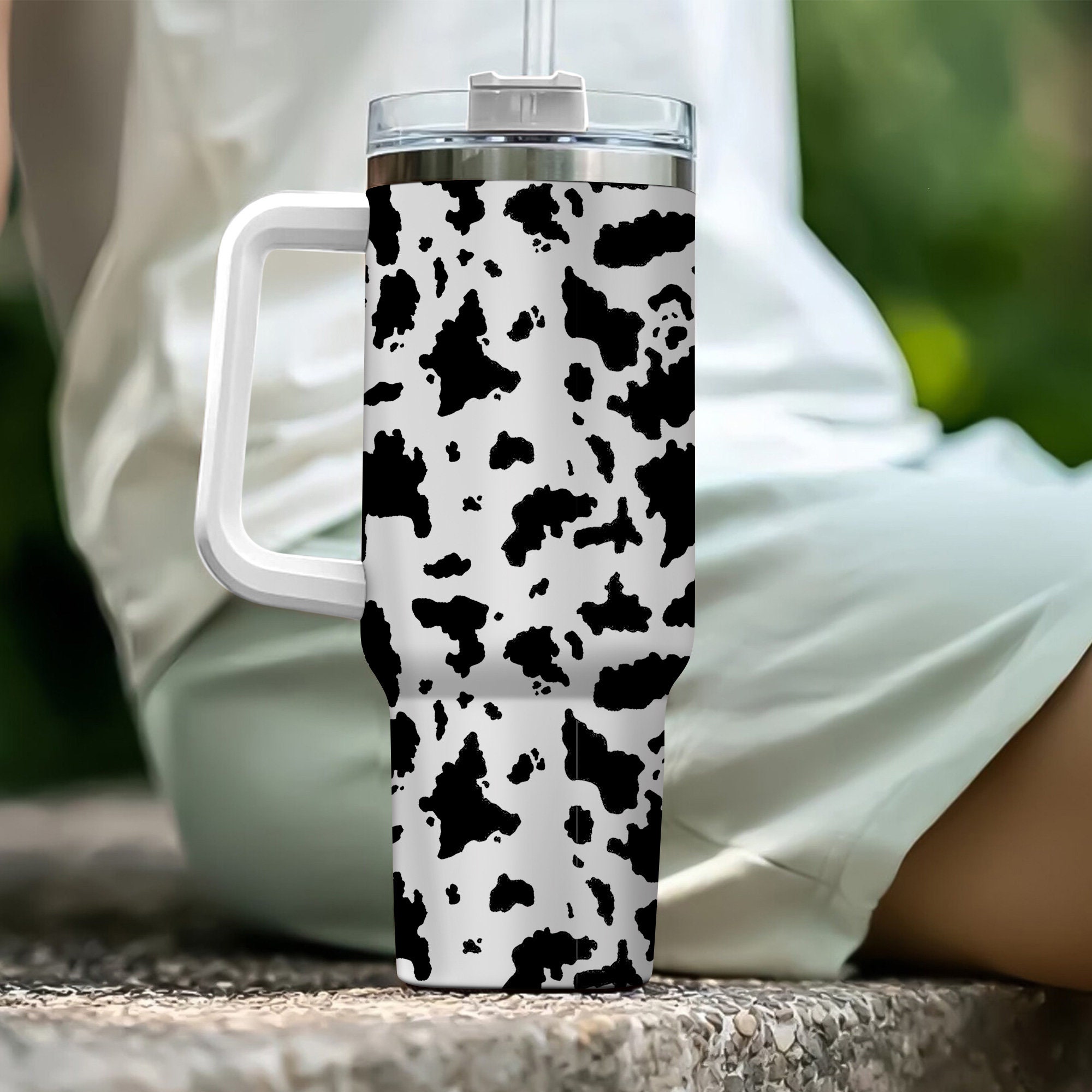 Cow Print Custom Stanley Cup 40 oz 30 oz Tumbler With HandleTVC2301973 - Image 5