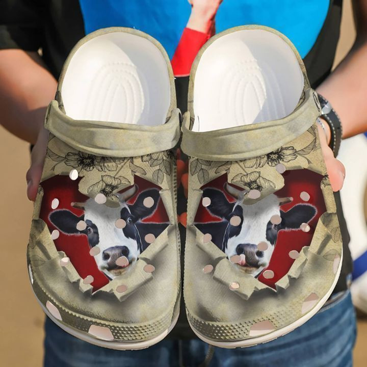 Cow They Steal My Heart Classic Clogs Shoes