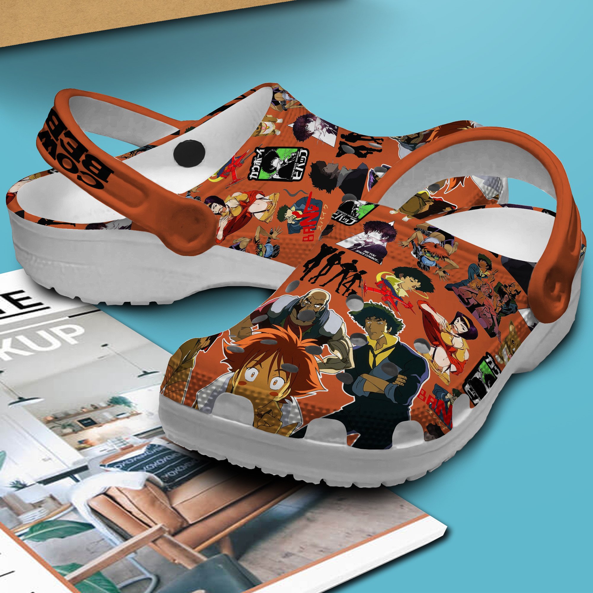 Cowboy Bebop TV Series Crocs Crocband Clogs Shoes Comfortable For Men Women and Kids - Image 3
