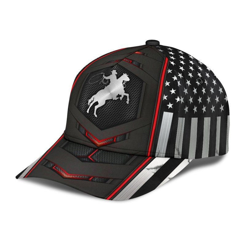 Cowboy Carbon Red Black Hat Classic Cap 3D Gift For Her, Human Cap, Trending Cap, American Cap Trucker Hats Custom Hats Gifts For Men & Women