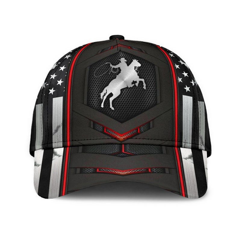 Cowboy Carbon Red Black Hat Classic Cap 3D Gift For Her, Human Cap, Trending Cap, American Cap Trucker Hats Custom Hats Gifts For Men & Women