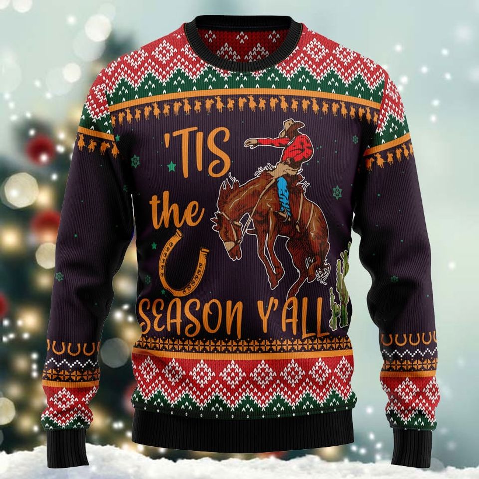 Cowboy Desert Ugly Christmas Sweater, 3D Ugly Christmas Shirt