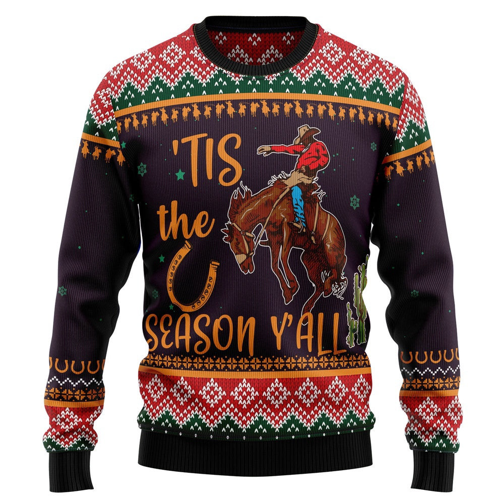 Cowboy Season Ugly Christmas Sweater Gift For Christmas