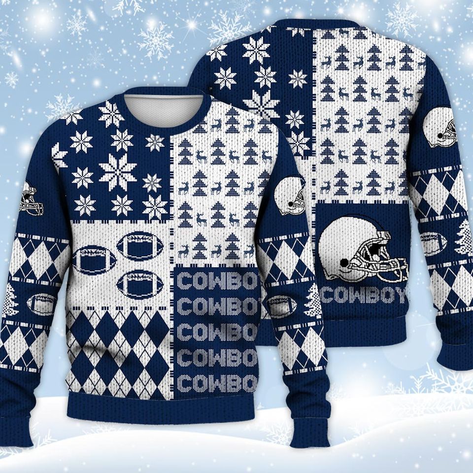 Cowboys Christmas Football Ugly Sweater