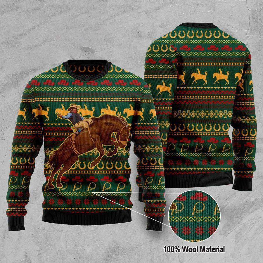 Cowby Ugly Christmas Sweater Adult 3D Funny Matching for family