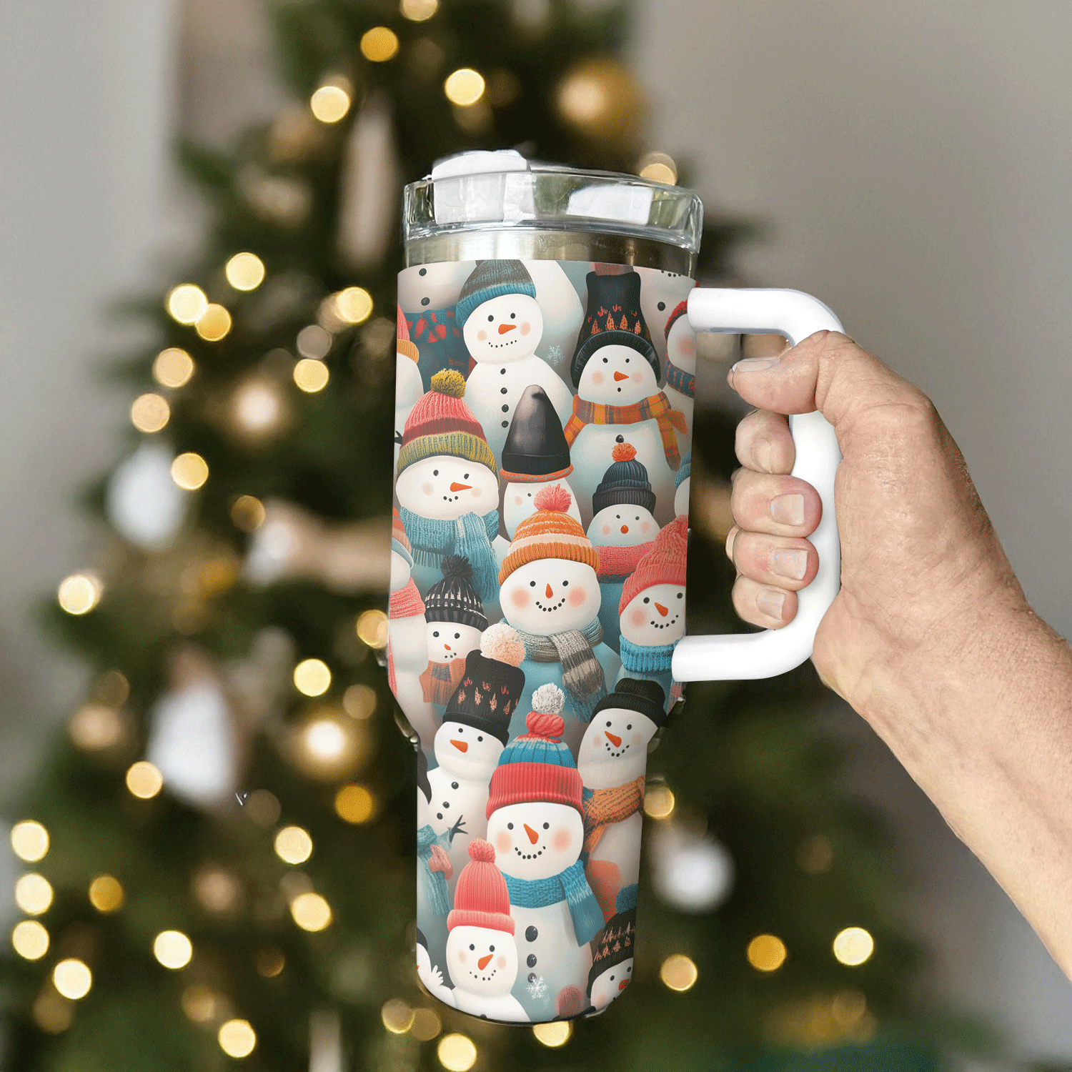 Cozy Snowmen Christmas Custom Stanley Cup 40 oz 30 oz Tumbler With HandleTVC2301492 - Image 2