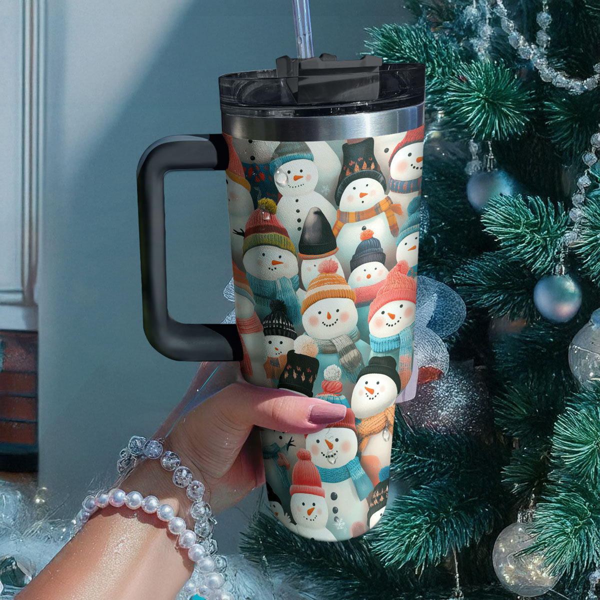 Cozy Snowmen Christmas Custom Stanley Cup 40 oz 30 oz Tumbler With HandleTVC2301492 - Image 3