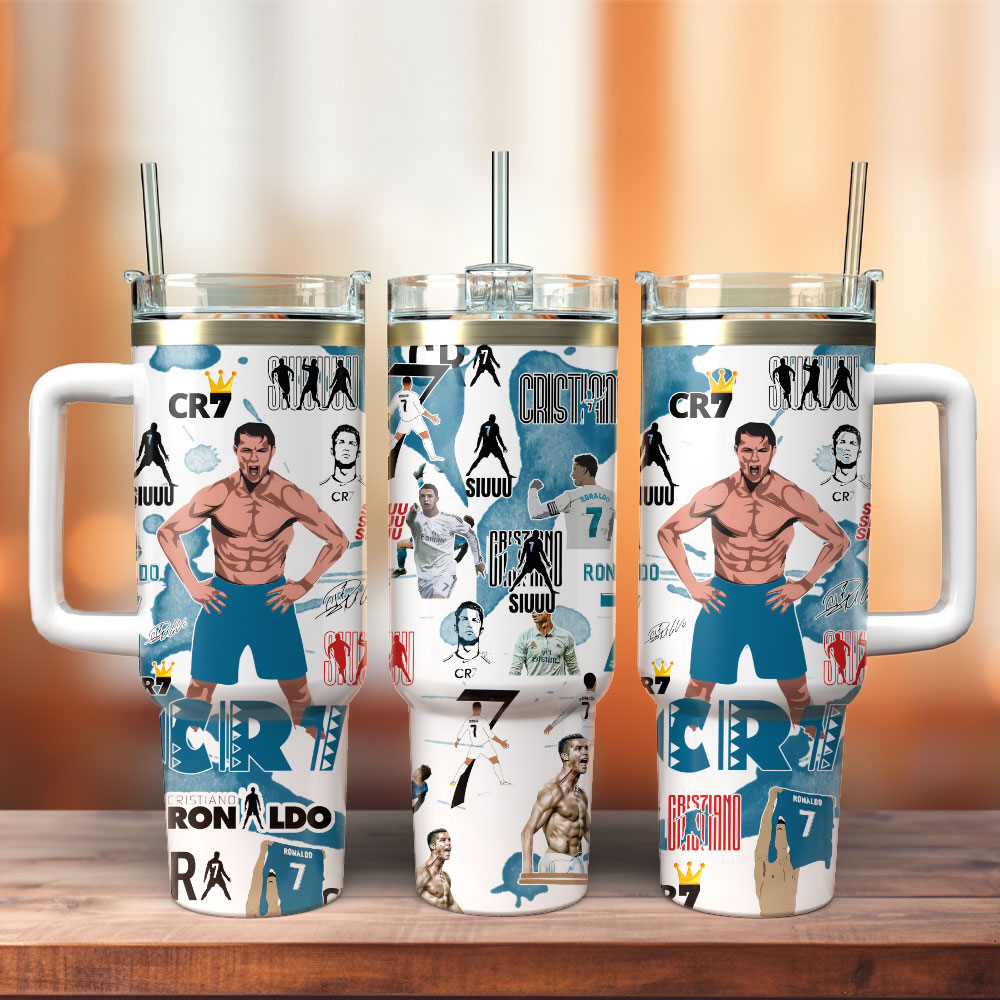 CR7 Ronaldo Soccer Custom Stanley Cup 40 oz 30 oz Tumbler With HandleTVC2301984