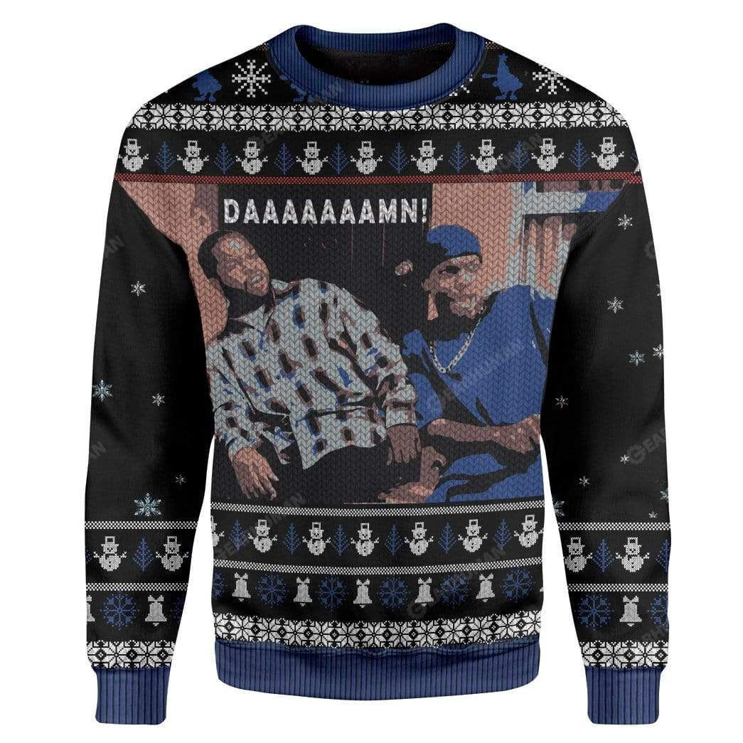 Craig And Smokey Friday Damn For Meme Lovers Ugly Christmas Sweater Adult 3D Funny Matching for family