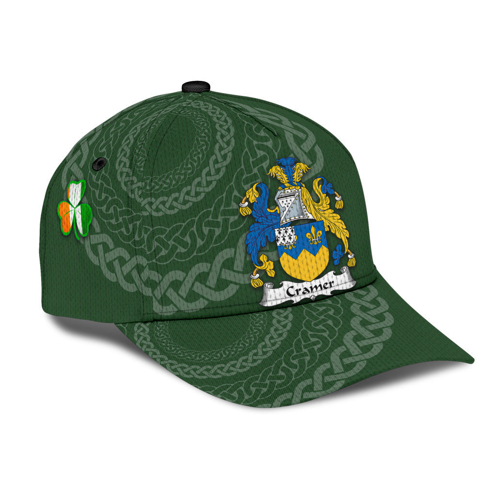 Cramer Coat Of Arms - Irish Family Crest St Patrick's Day Hat Classic Cap Trucker Hats Custom Hats Gifts For Men & Women
