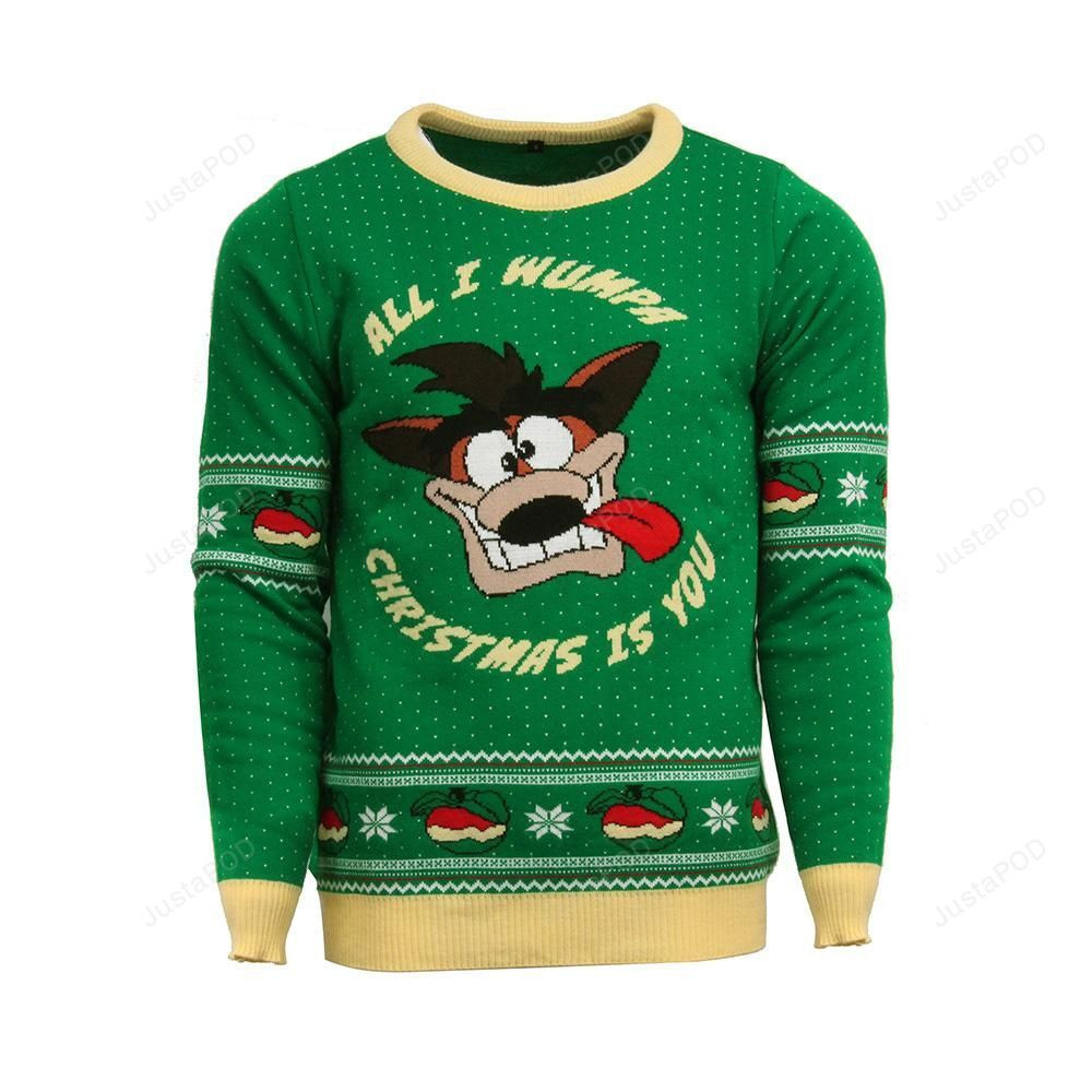Crash Bandicoot Ugly Christmas Sweater Adult 3D Funny Matching for family