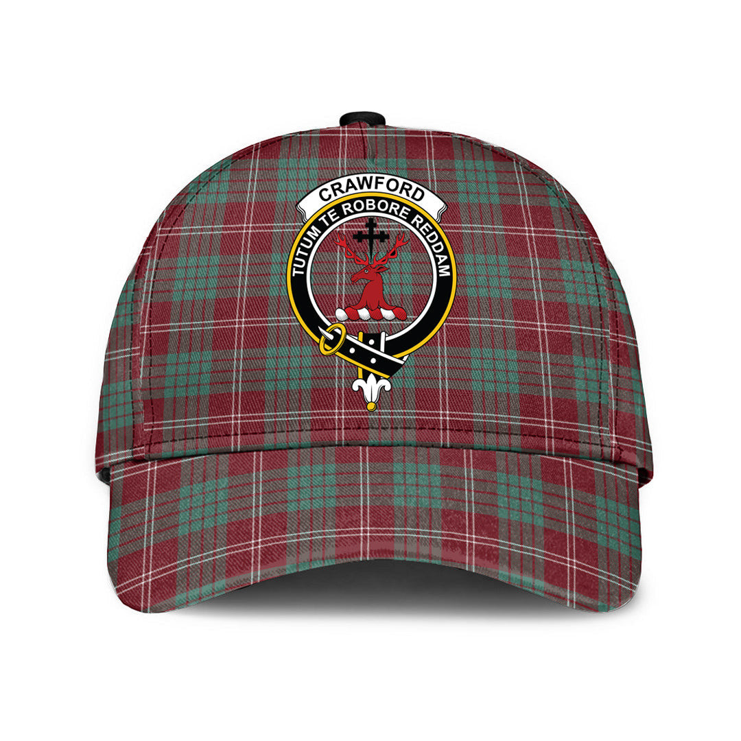 Crawford Modern Tartan Baseball Cap, Tartan Plaid Cap with Family Crest K23 Trucker Hats Custom Hats Gifts For Men & Women