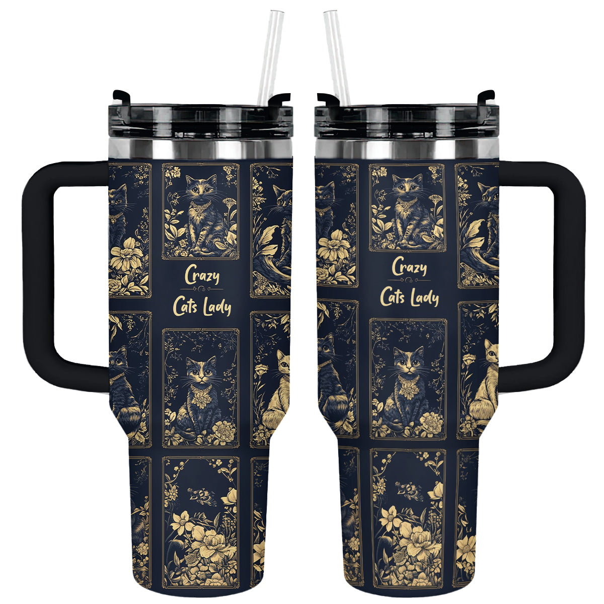 Crazy Cats Lady Custom Stanley Cup 40 oz 30 oz Tumbler With HandleTVC2301289