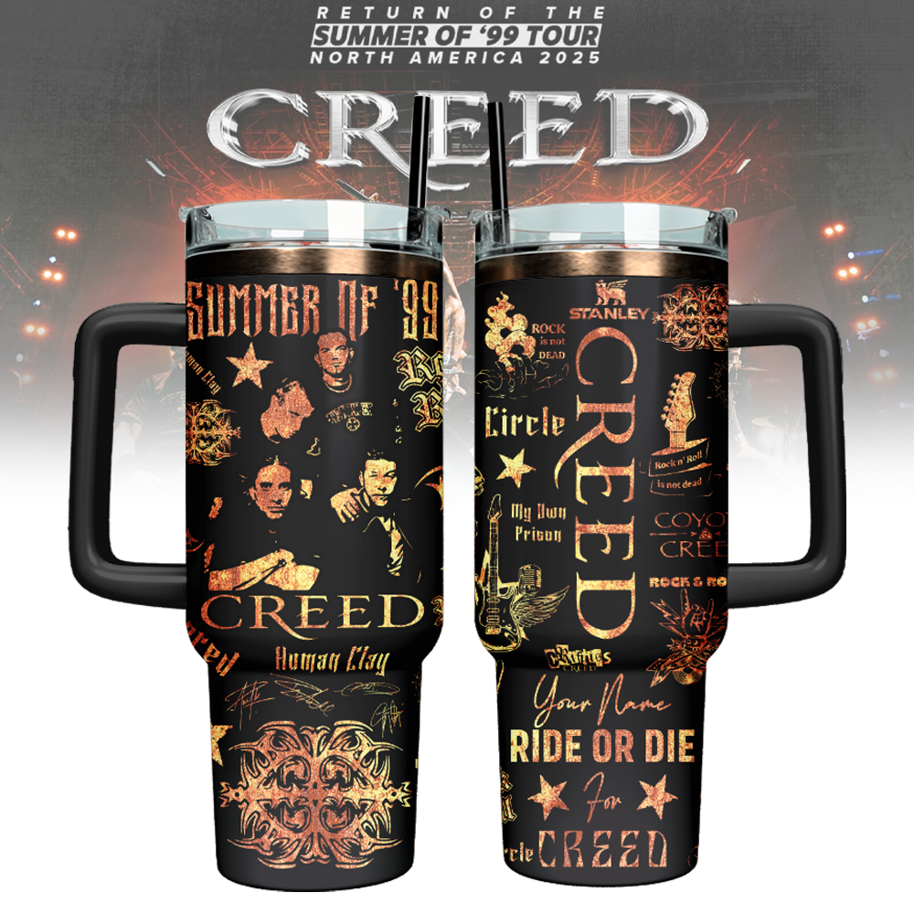 Creed Band Custom Stanley Cup 40 oz 30 oz Tumbler With HandleTVC2301134